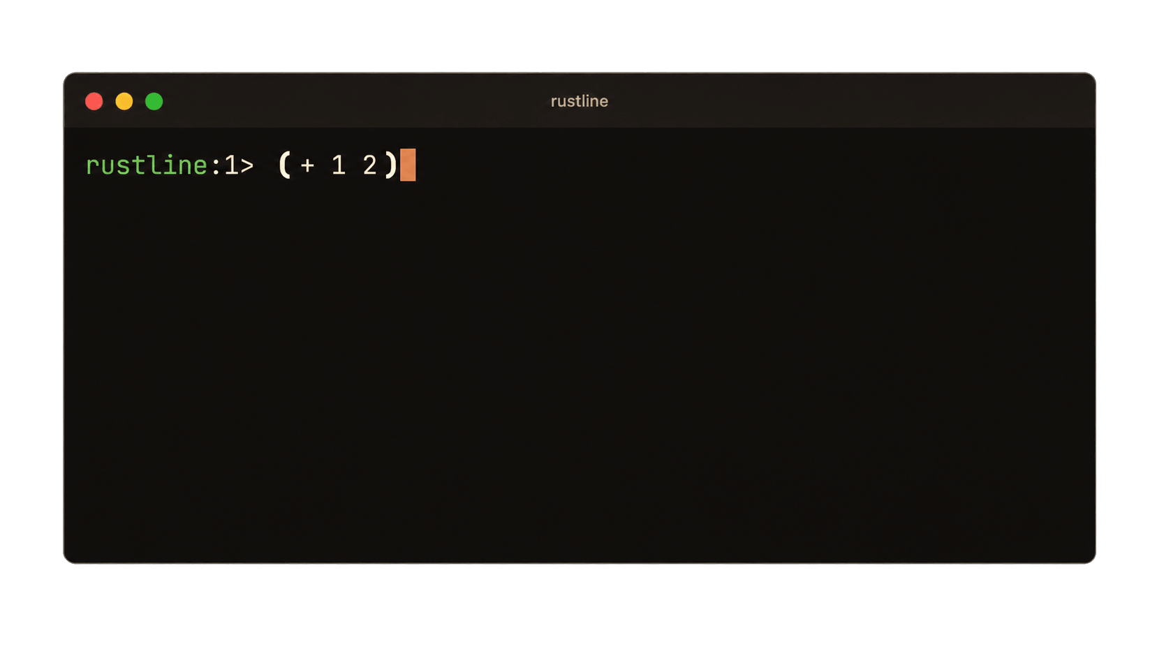 The bracket matching the cursor drawn in bold
