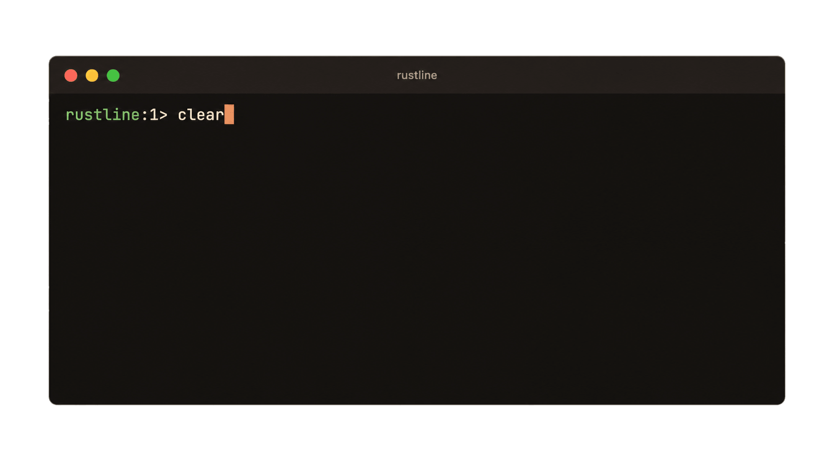 A single completion candidate, inserted outright
